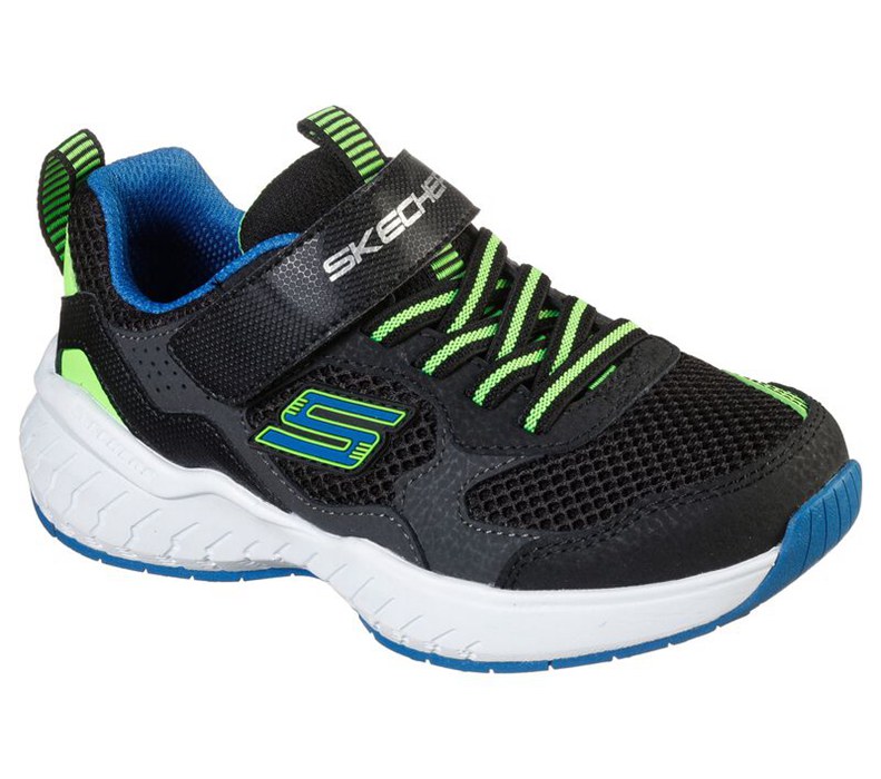Skechers Pojkar Svarta/Ljus Gröna Sneakers - Power Sonic - Anorzo - Sverige (XUJGS-5198)